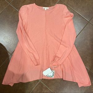 Chelsea & Violet Asymmetrical Long Sleeve Knit Top